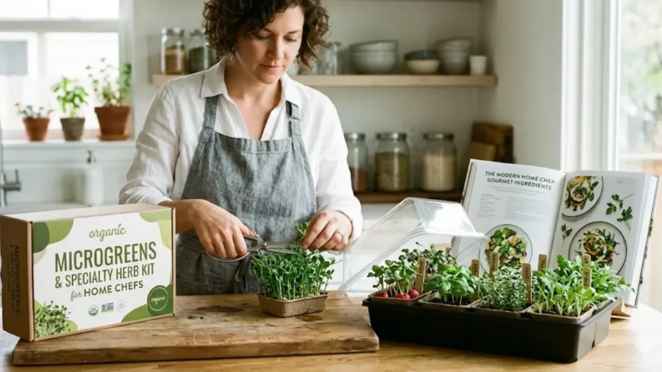 Microgreens and Specialty Herb Kits for Home Chefs