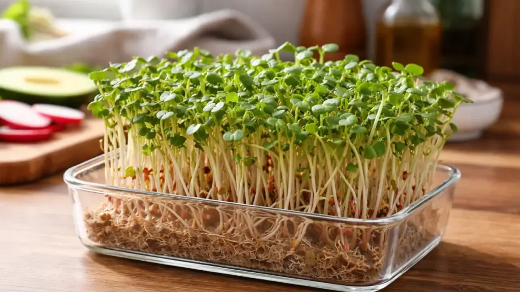 Home grown Raddish Sprouts