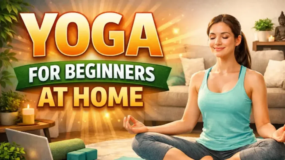Yoga for Beginners at Home in India.